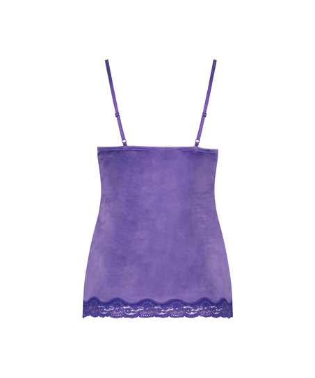 Cami top Velours Lace, Paars