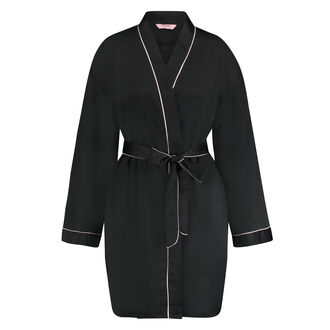 Kimono Satin, Zwart