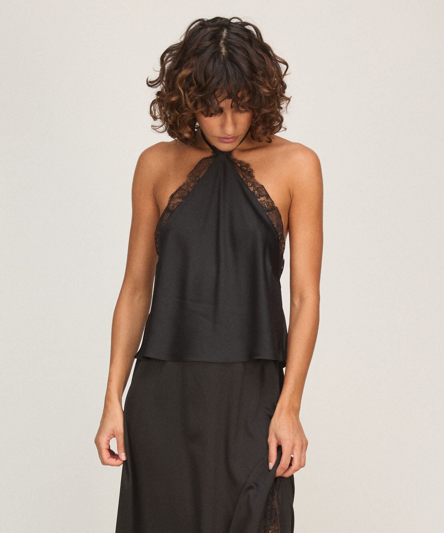 Halter Top Cecilia, Zwart Halter Top Cecilia, Zwart