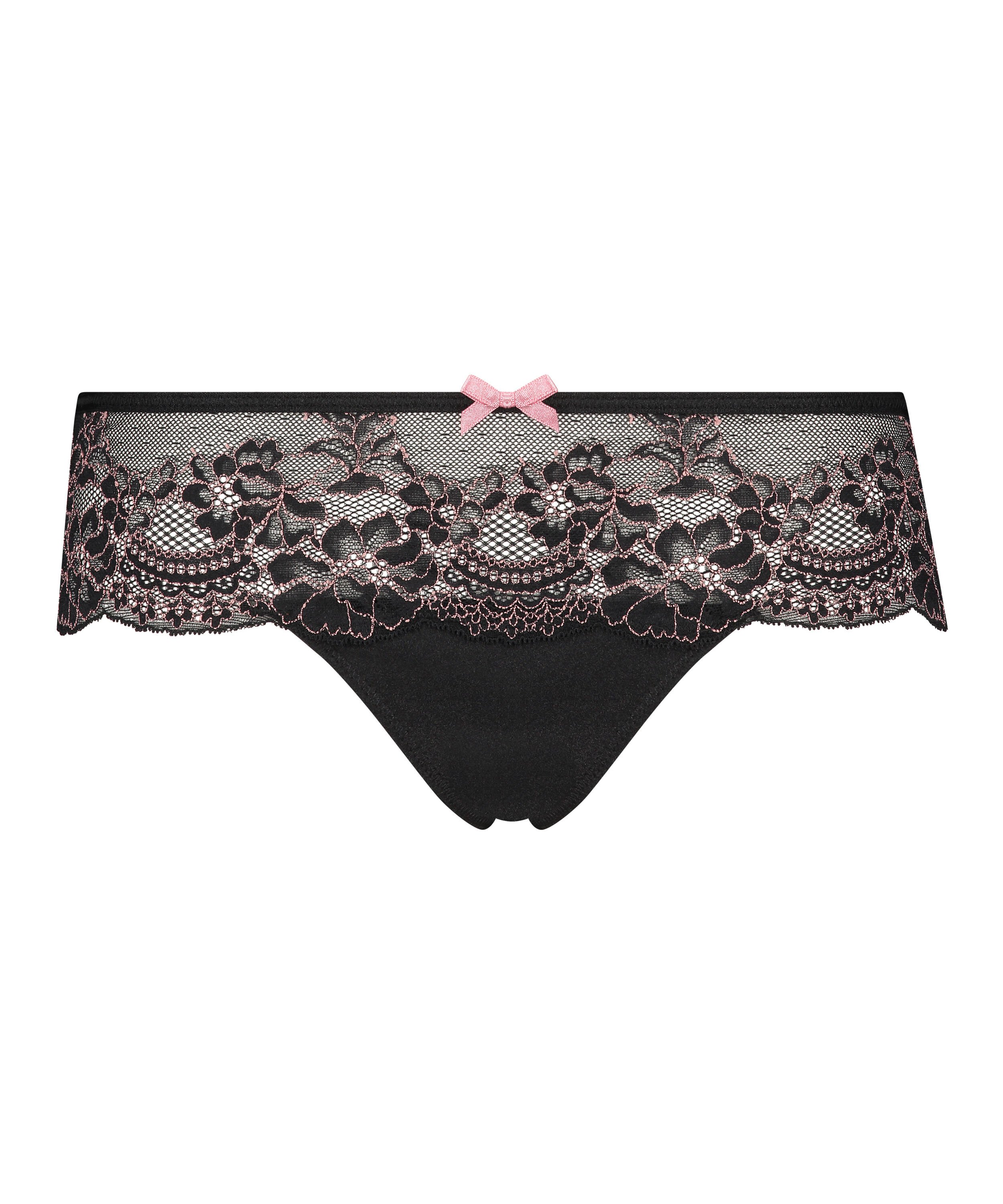 Boxerstring Doriane, Zwart Boxerstring Doriane, Zwart