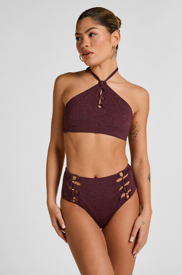 Hunkem&ouml;ller High Waisted Bikinibroekje Panama Paars