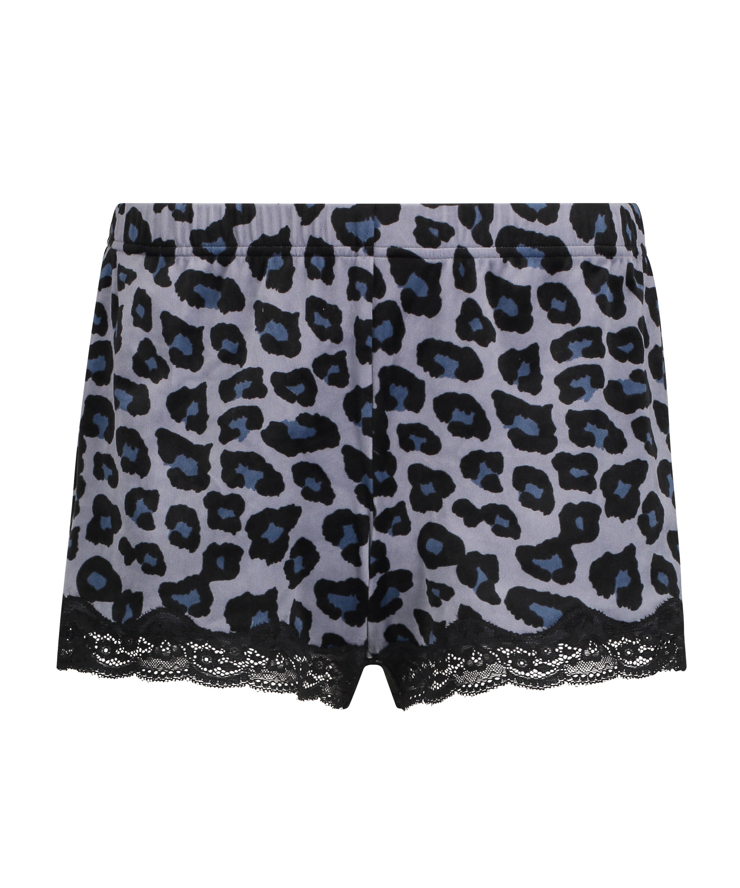 Shorts Velours Lace, Grijs