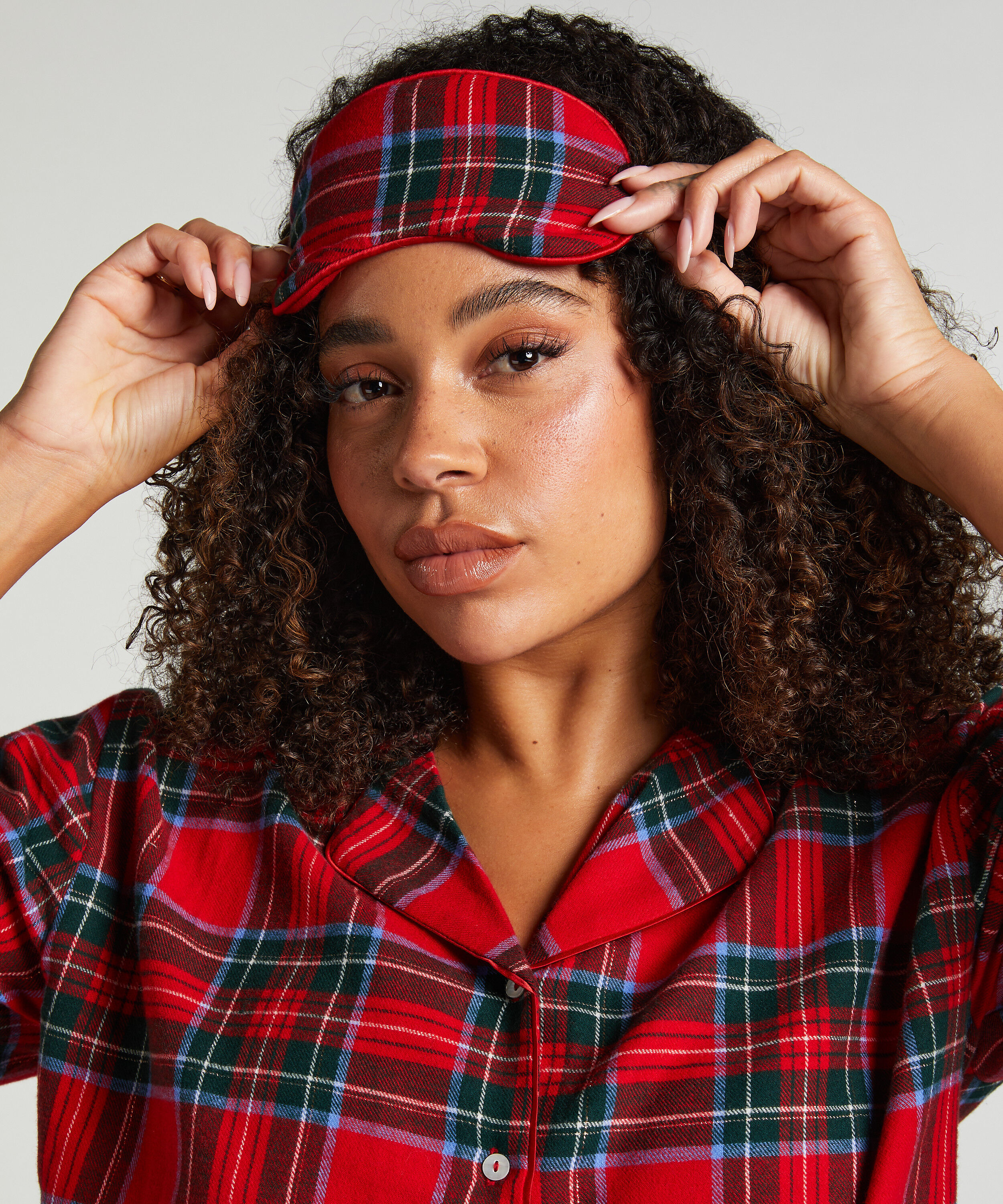 Slaapmasker Flanel, Rood Slaapmasker Flanel, Rood