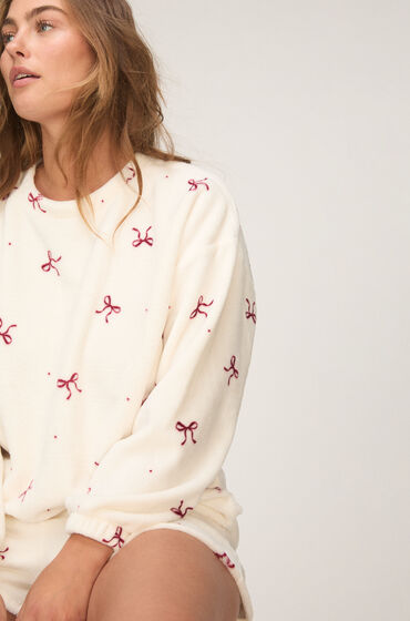 Hunkemöller Pyjamaset Fleece Wit