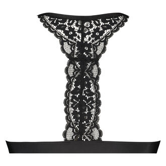 Voorgevormde triangle bralette Marina, Zwart