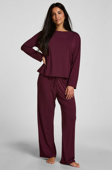 Hunkemöller Broek Jersey Essential Paars