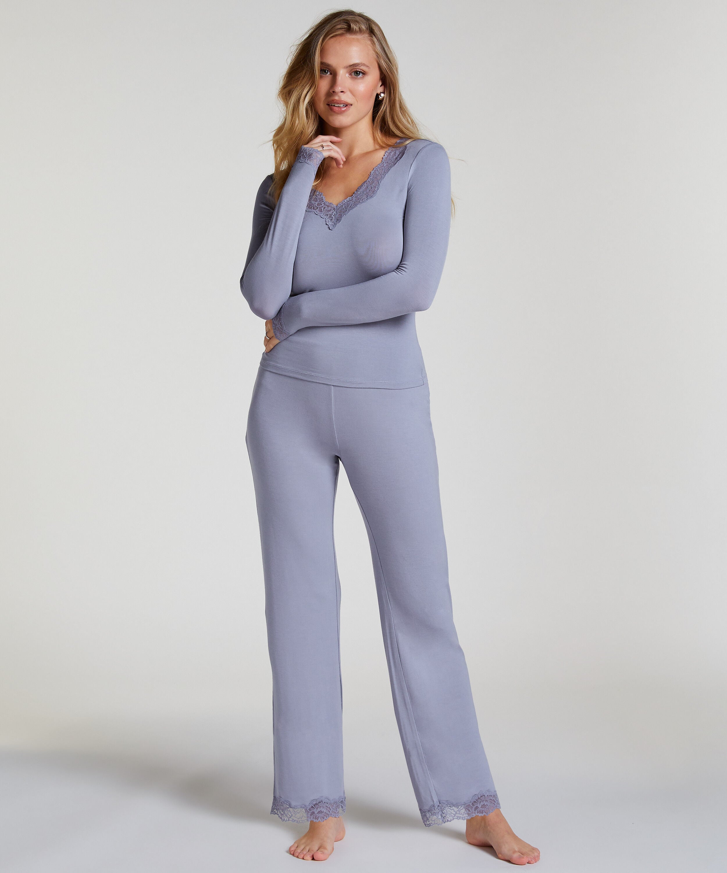 Pyjama set, Paars Pyjama set, Paars