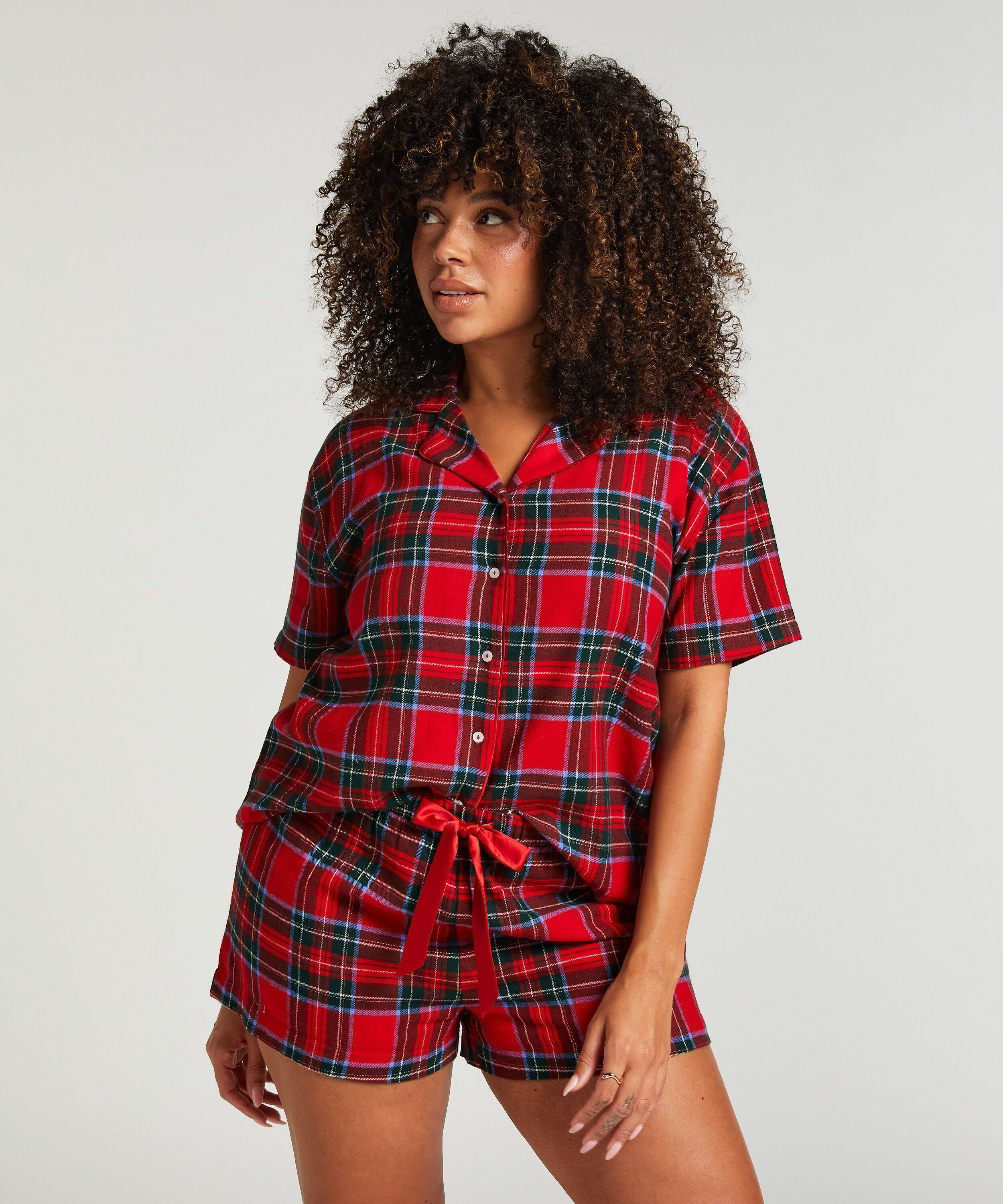 Pyjamaset Twill, Rood Pyjamaset Twill, Rood