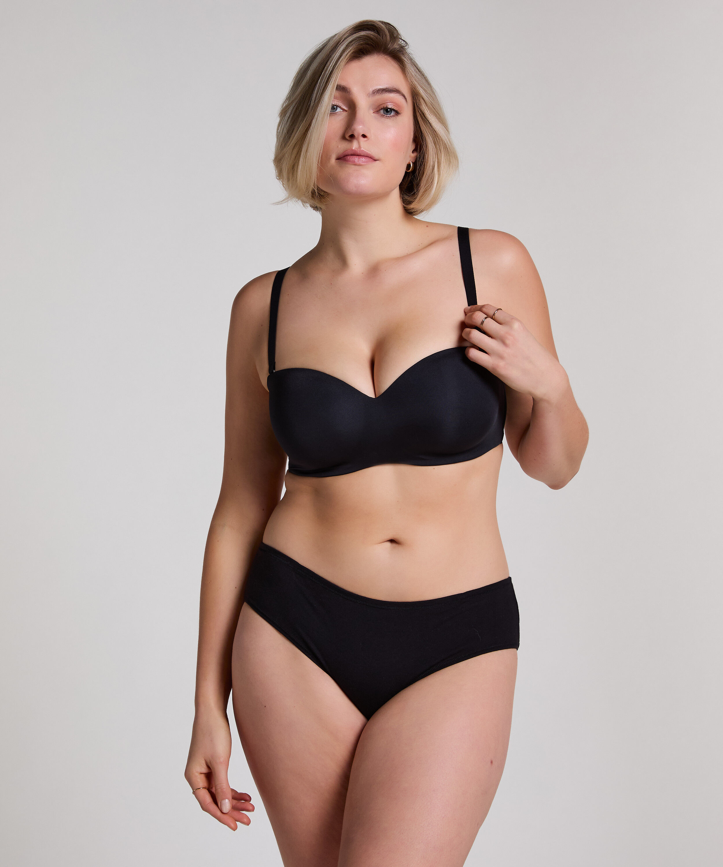 Voorgevormde strapless push-up beugel-bh Smooth