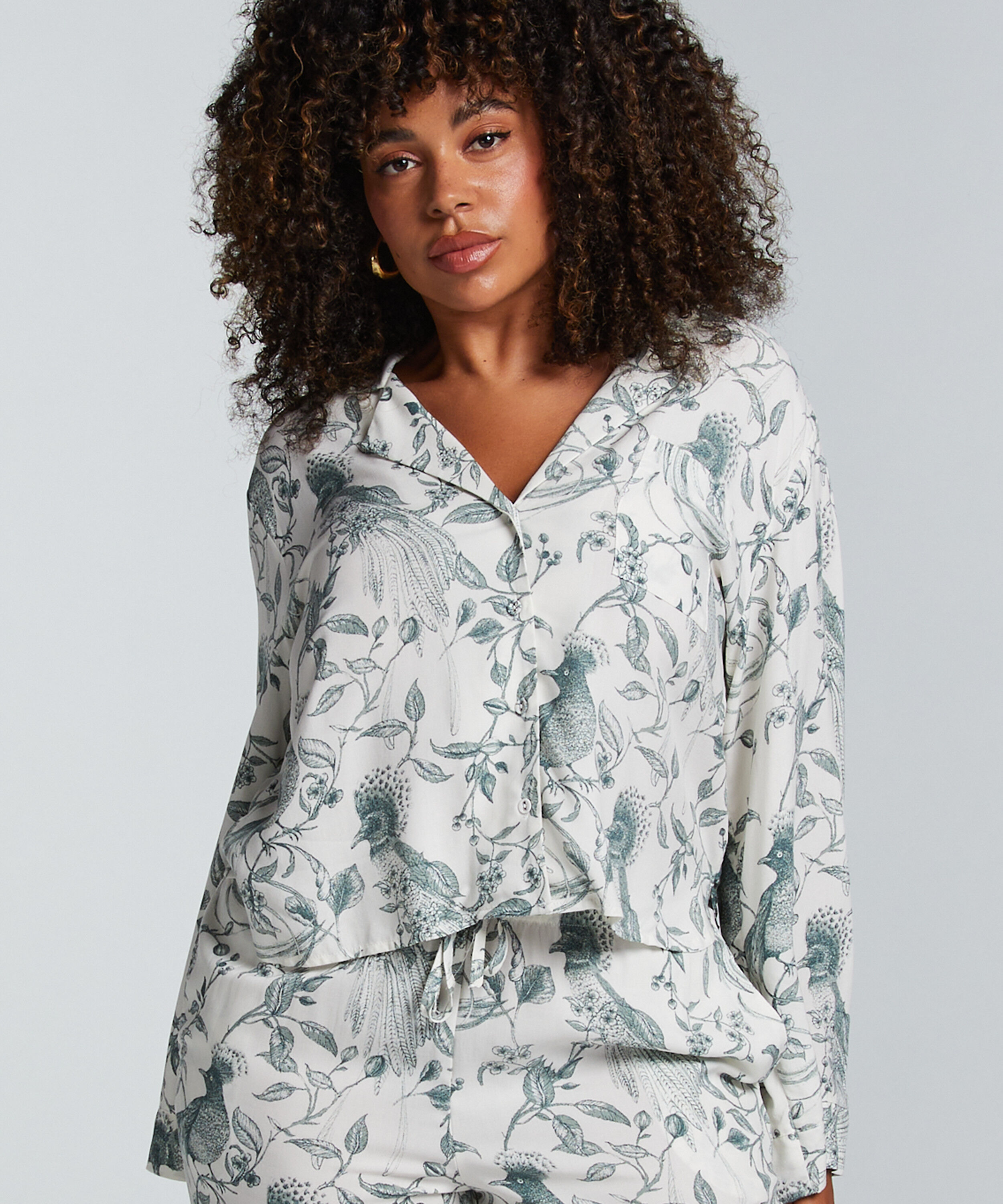 Pyjama Top, Wit Pyjama Top, Wit