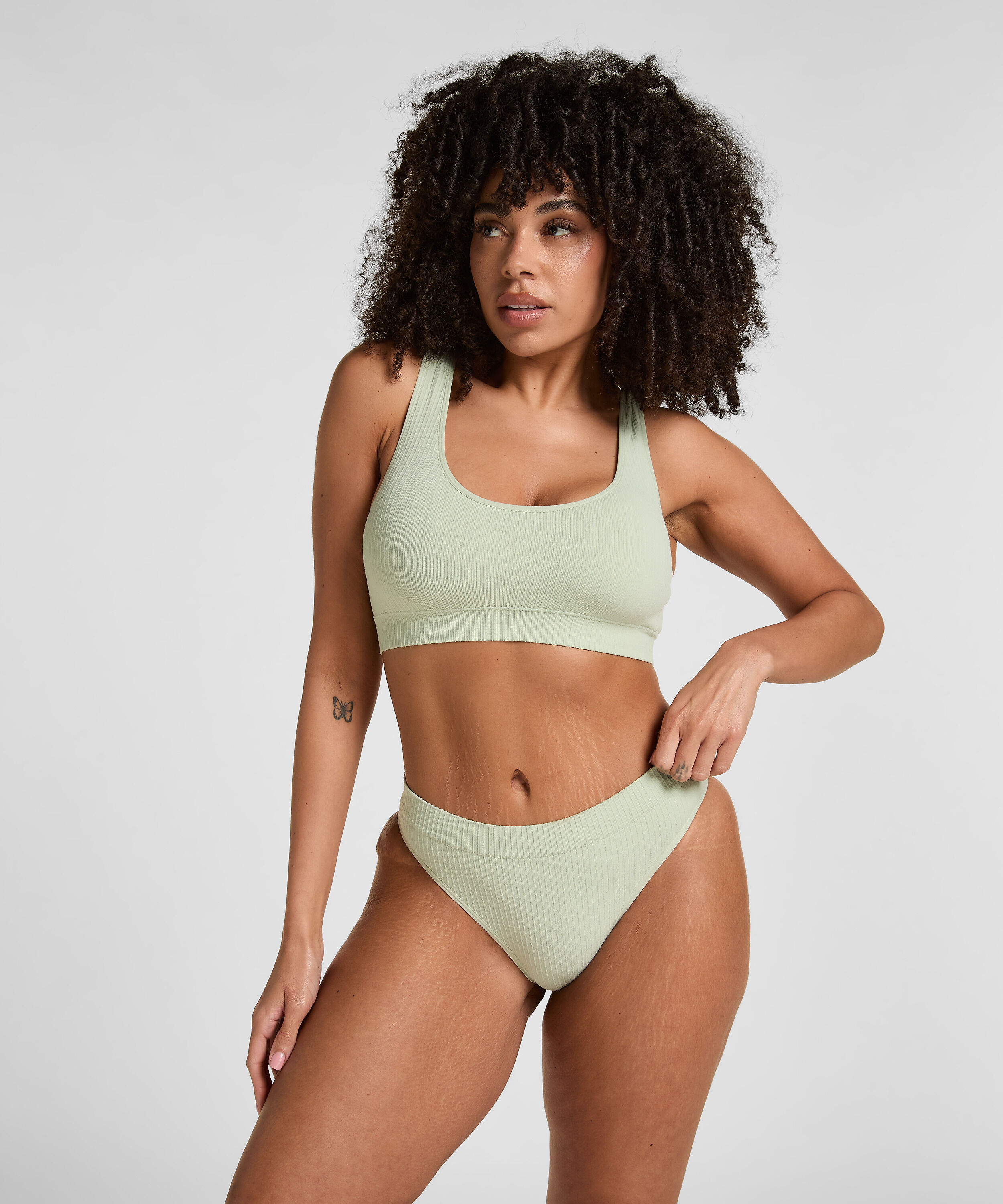 Bralette Scoop Dianne, Groen