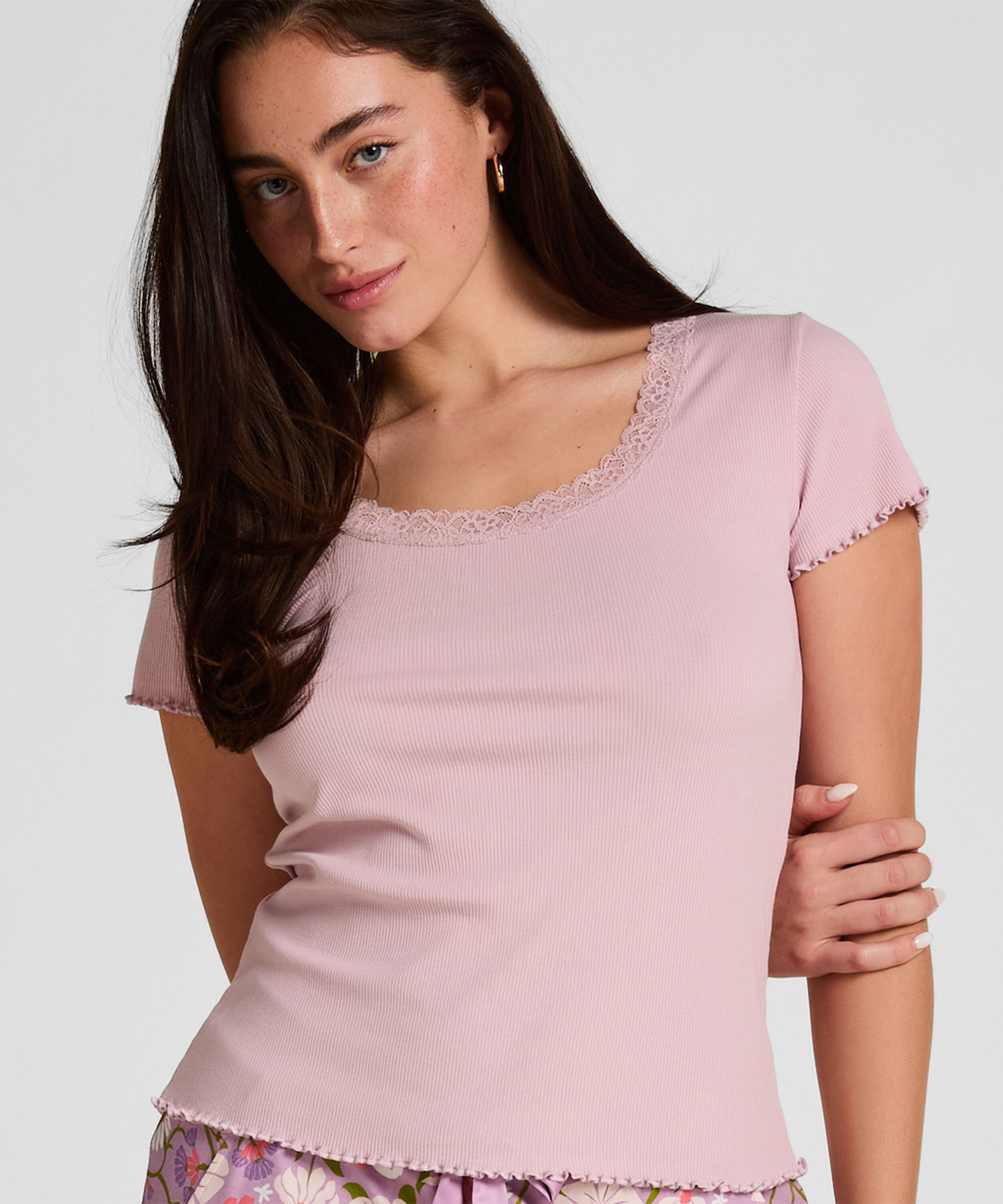 Pyjama Top Jersey Rib
