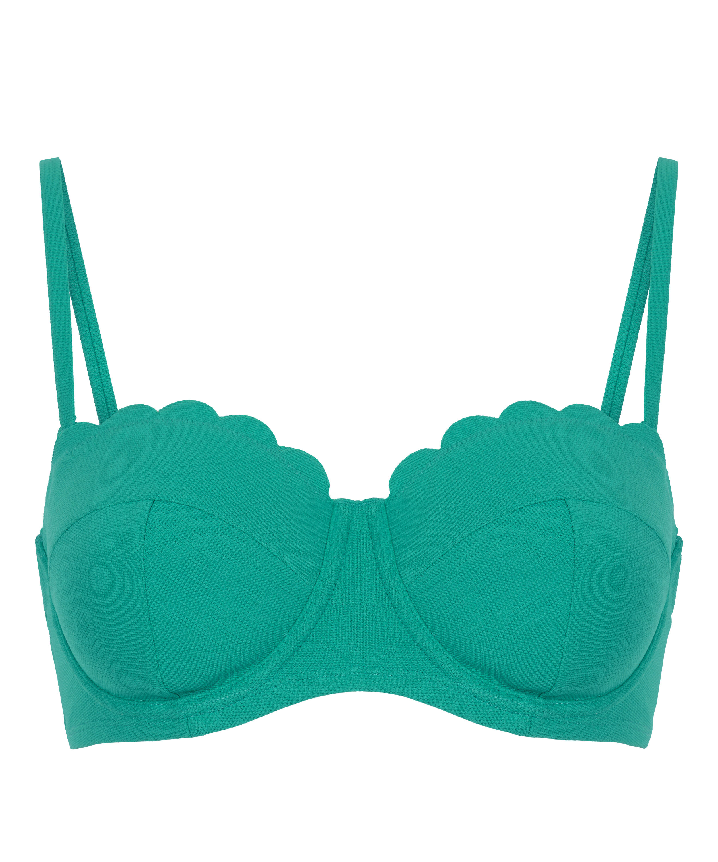Vorgeformtes Push-up Bügel-Bikinitop Scallop Cup A - E für 34.99