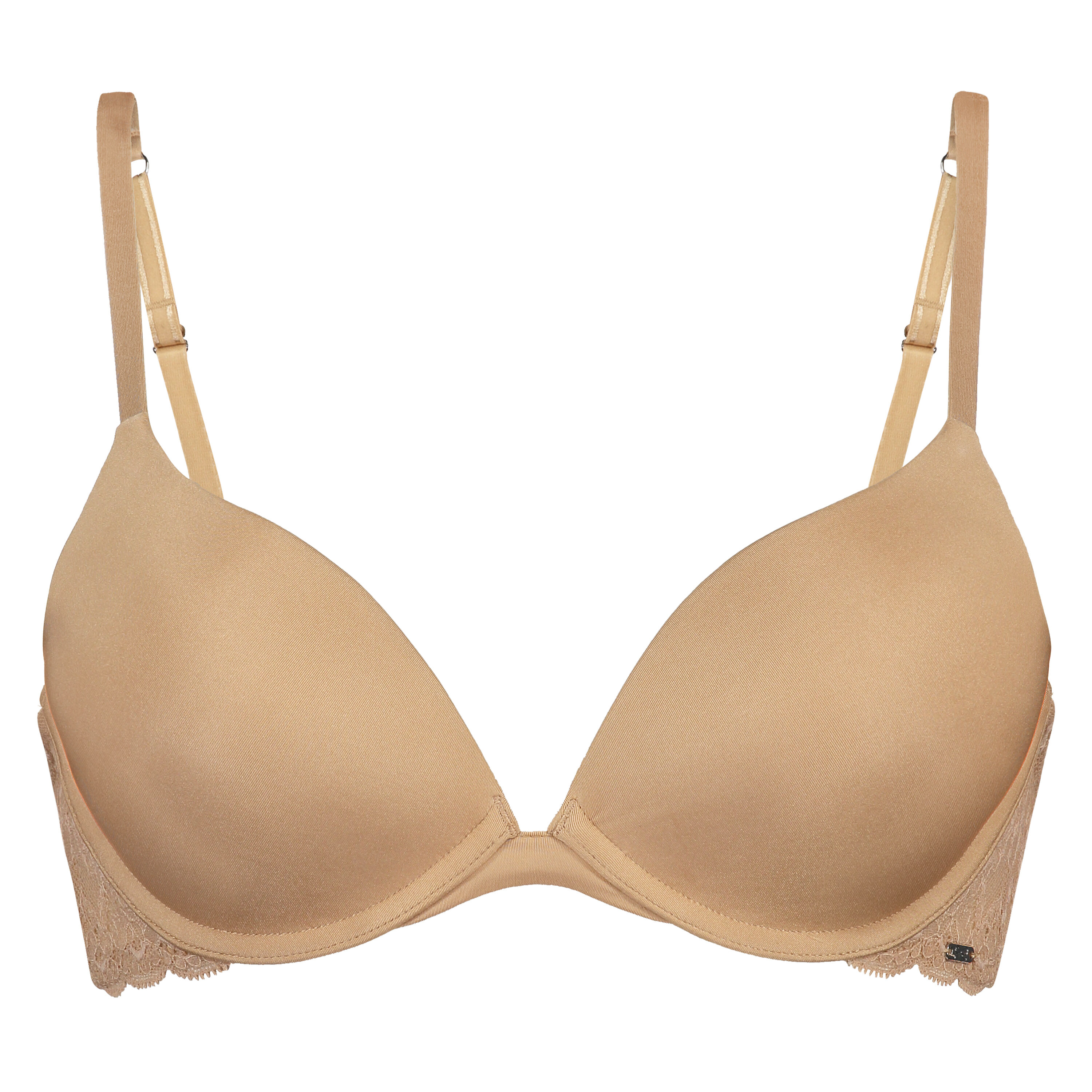 Voorgevormde push-up beugel bh Angie, Beige
