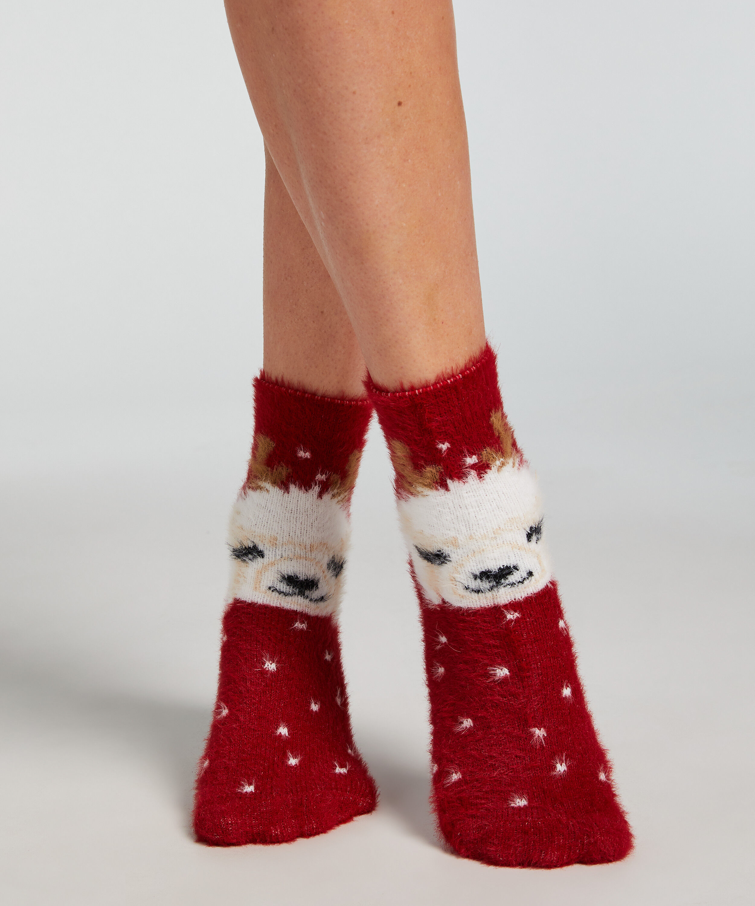 2 paar sokken Cosy, Rood 2 paar sokken Cosy, Rood