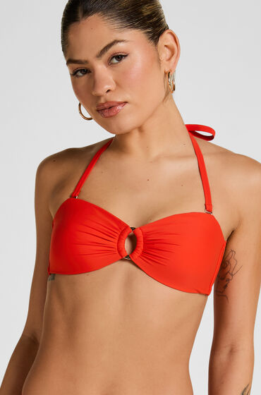 Hunkemöller Luxe Bandeau Bikinitop Rood