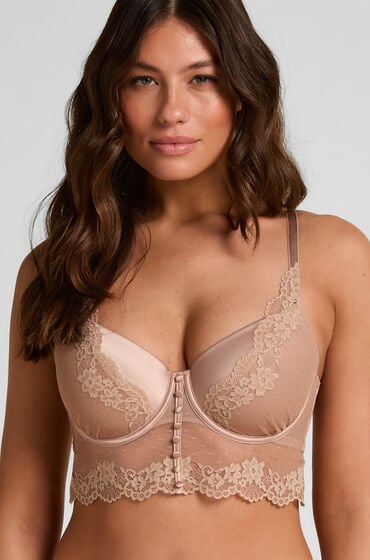 Hunkem&ouml;ller Voorgevormde longline beugel bh Laila Bruin