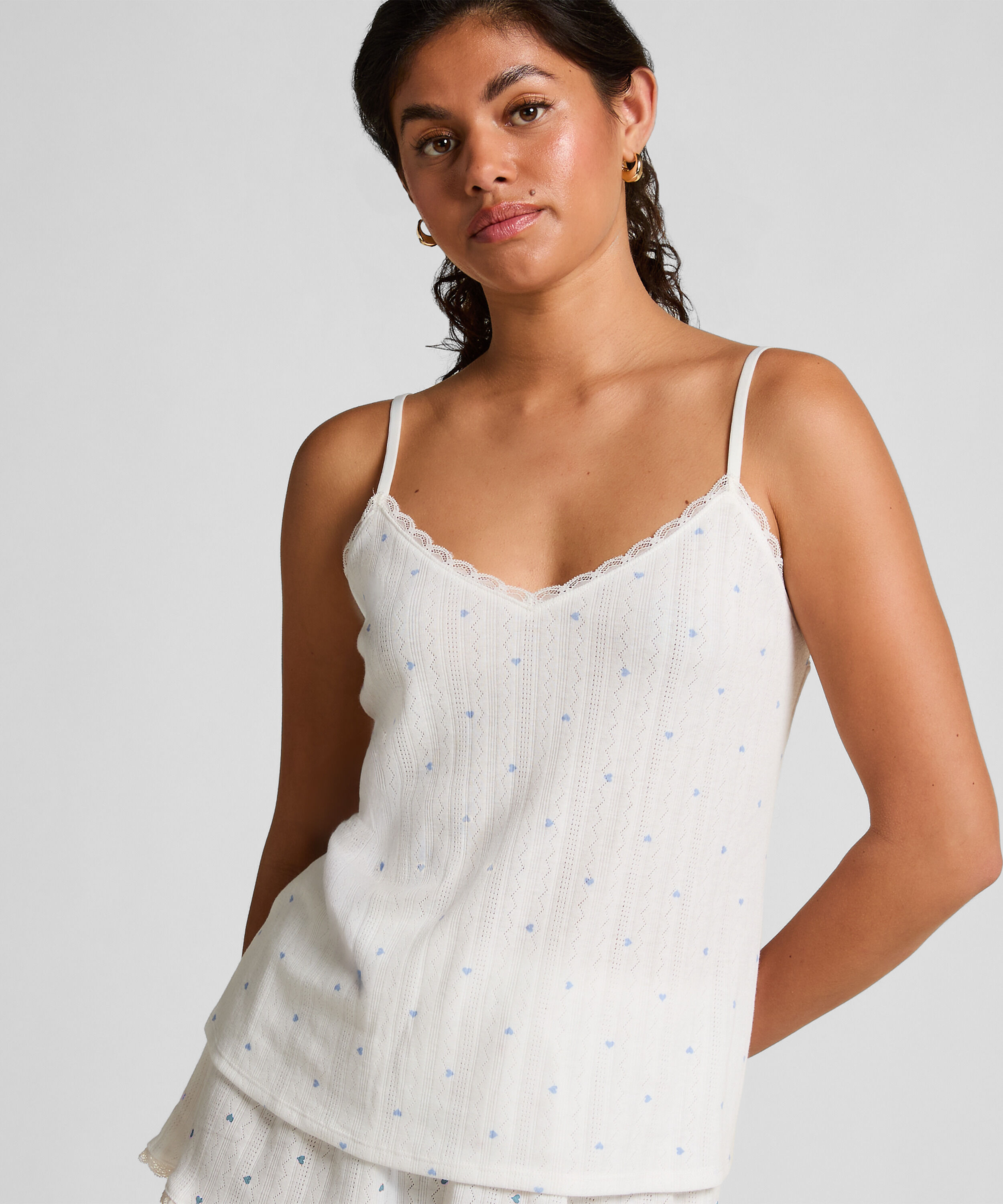Top cami Lace, Blauw Top cami Lace, Blauw