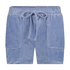 Shorts Velours Pocket, Blauw