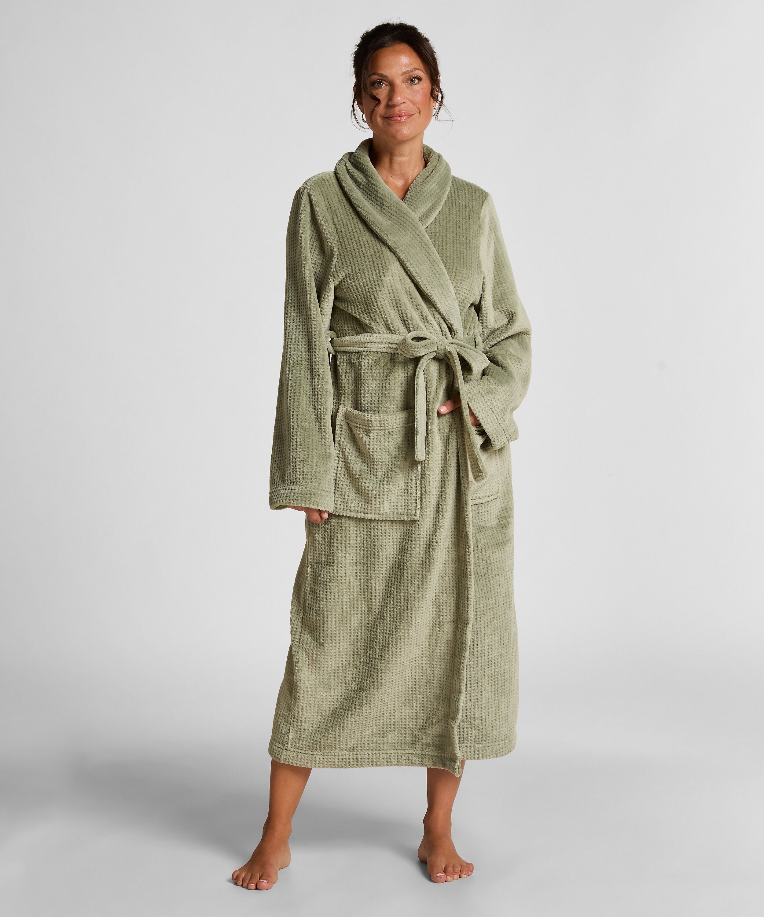 Badjas Fleece, Groen