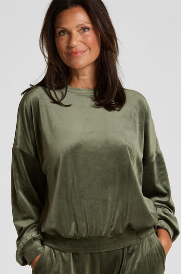 Hunkemöller Velours Top Groen