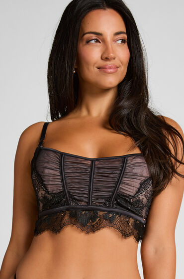 Hunkemöller Niet-voorgevormde longline beugel bh Cynthia Zwart