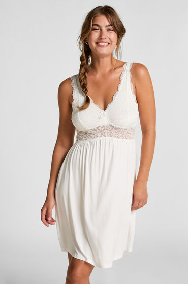 Hunkemöller Slipdress Nora Lace Wit