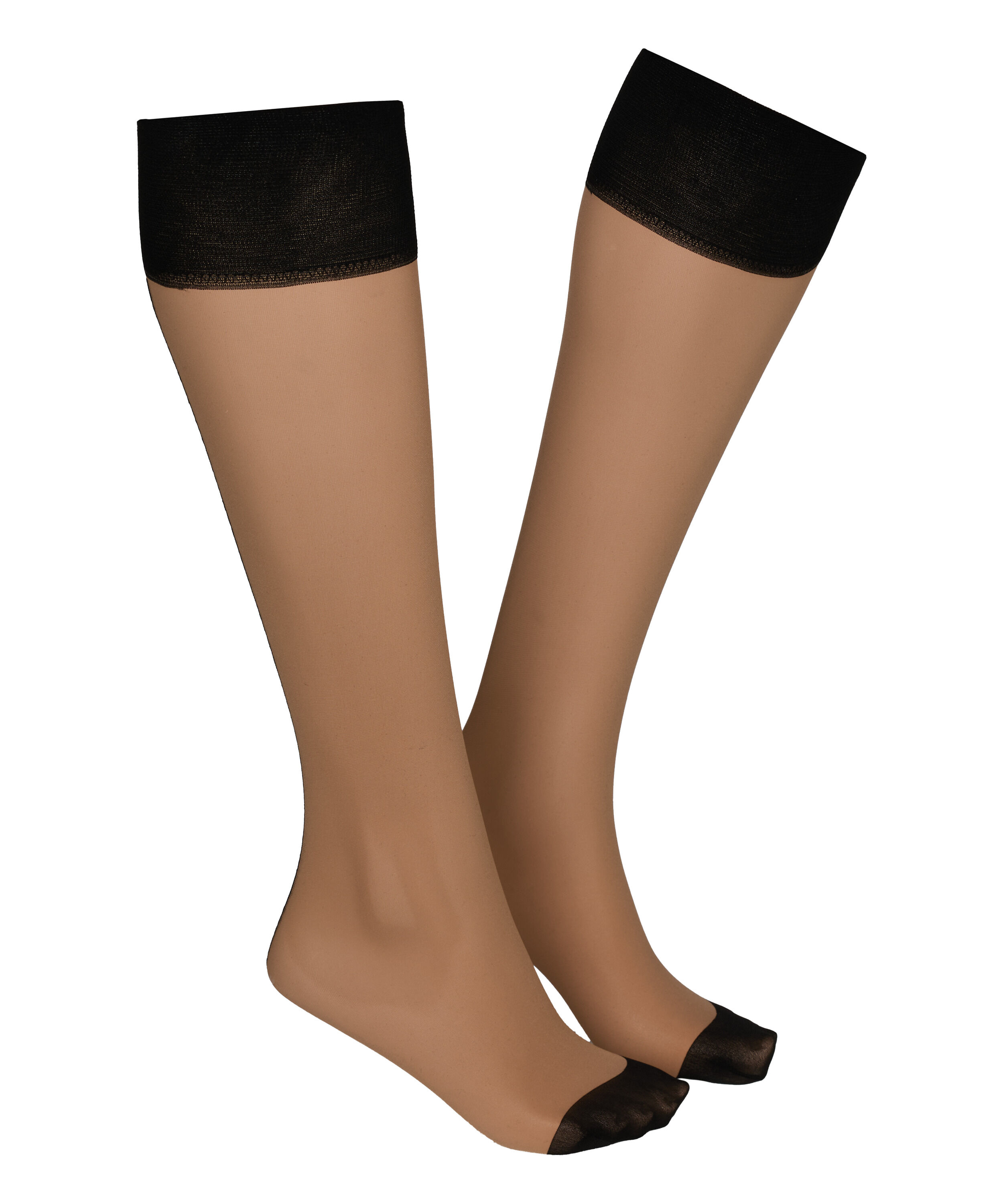 Sheer Sokken Back Seam, Beige