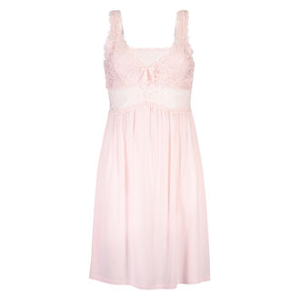 Slipdress Modal lace, Roze