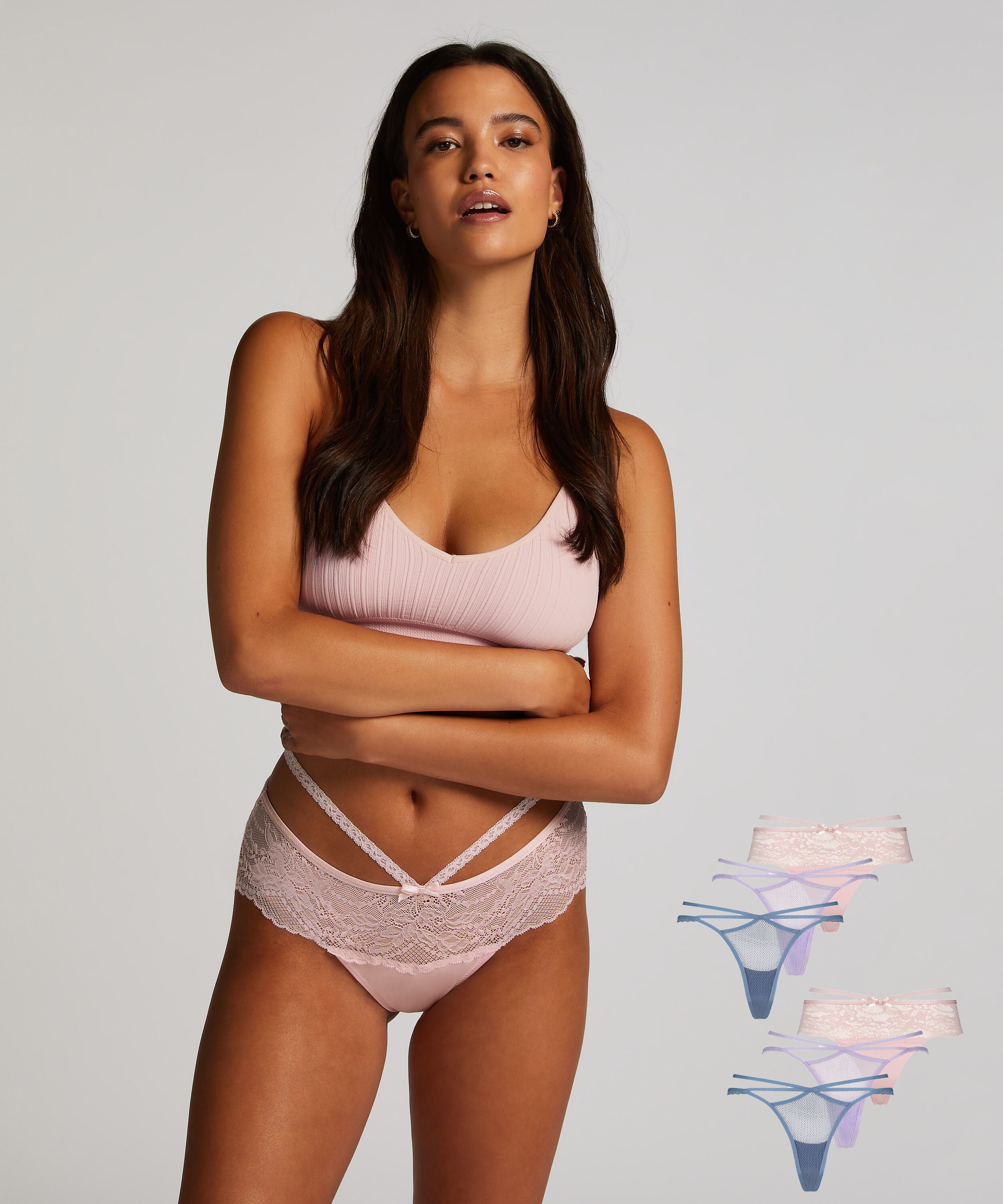 6-pack brazilians, Blauw 6-pack brazilians, Blauw