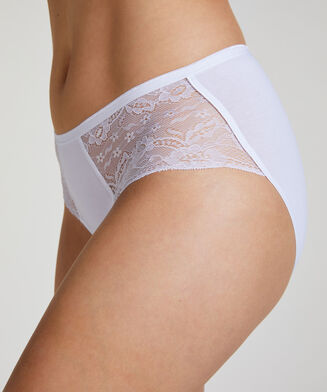 Superslip Lace Midi, Wit