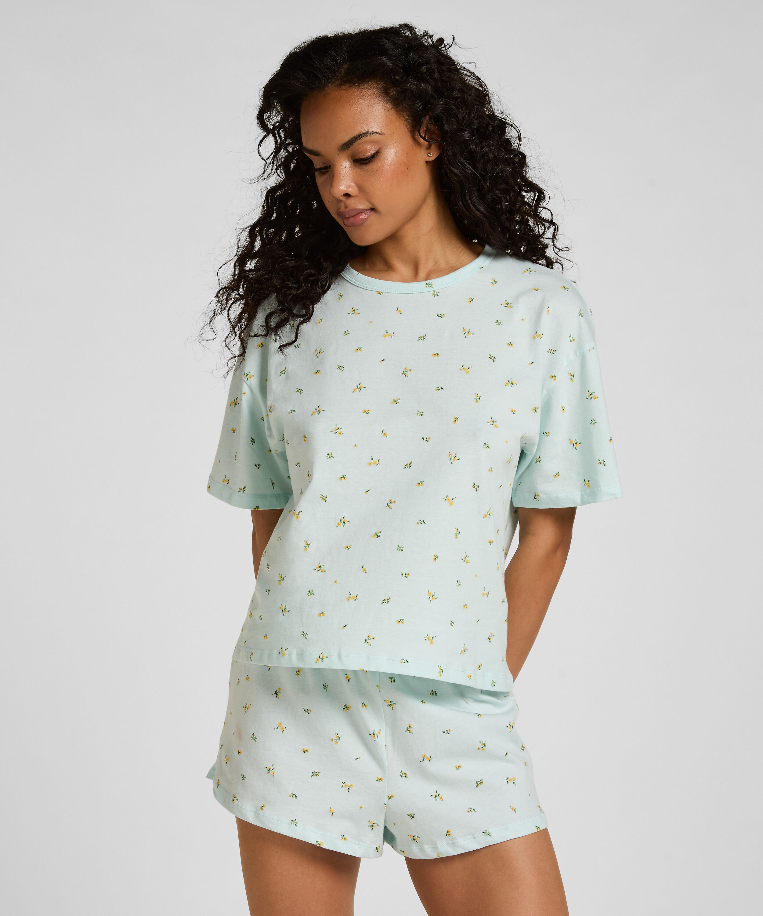 Pyjama set katoen, Groen Pyjama set katoen, Groen
