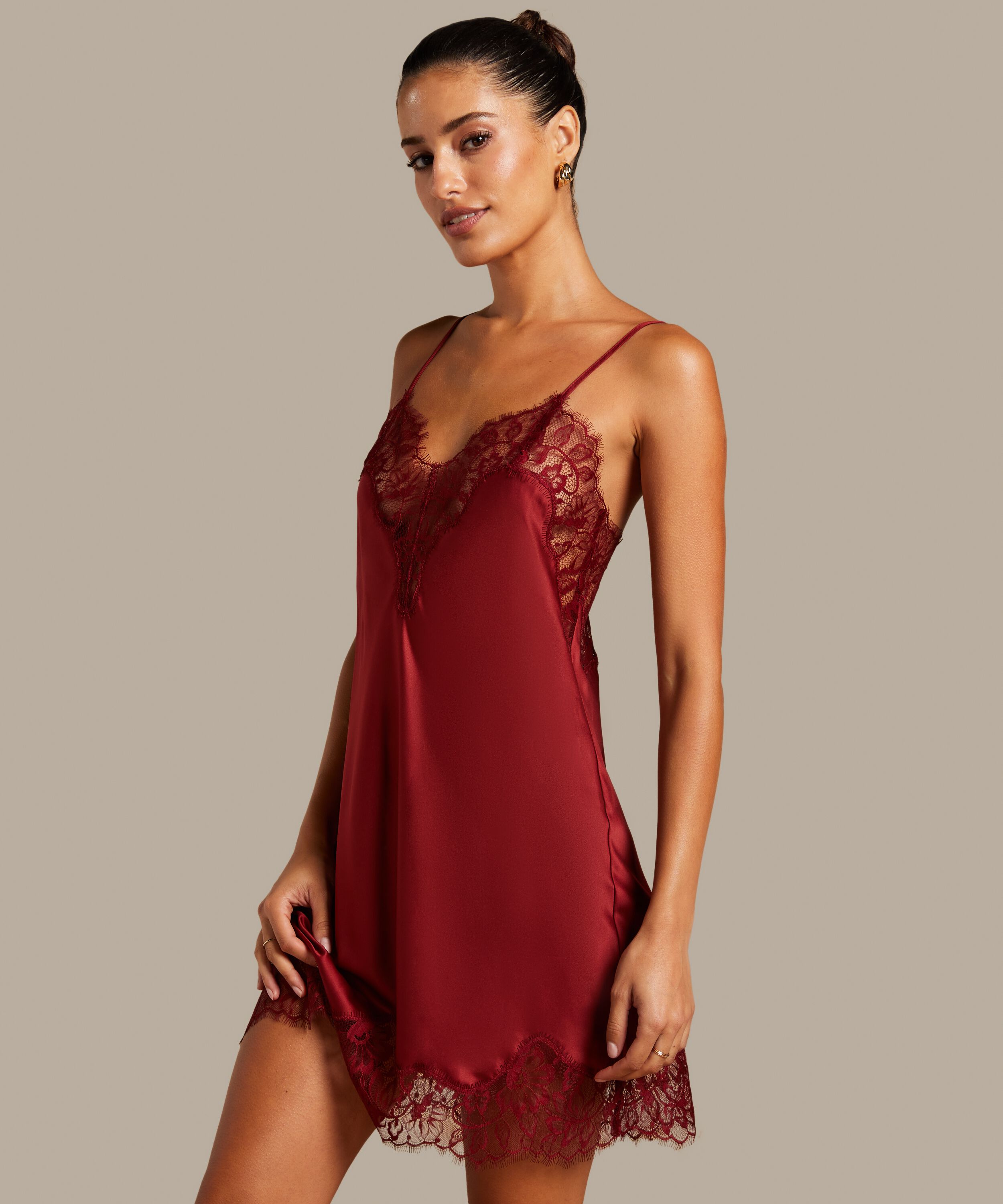 Slipdress Valerie, Rood Slipdress Valerie, Rood
