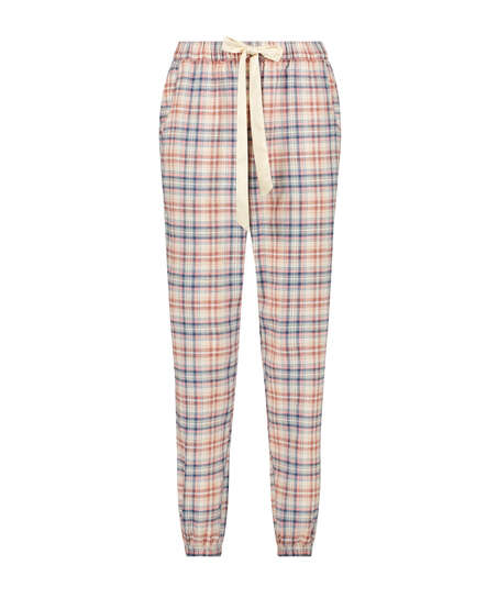 Pyjamabroek Check, Beige