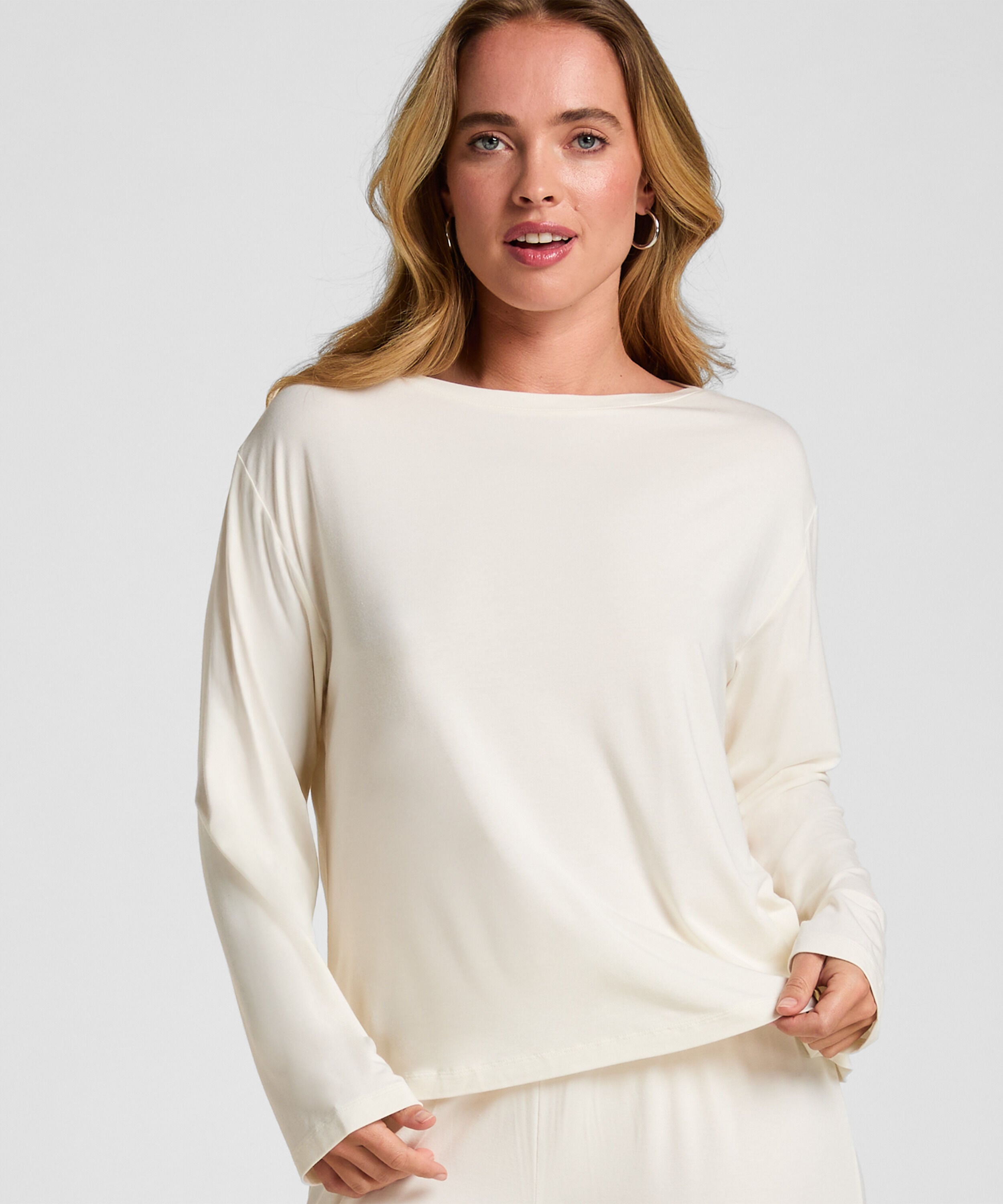 Top Jersey Essential, Wit Top Jersey Essential, Wit
