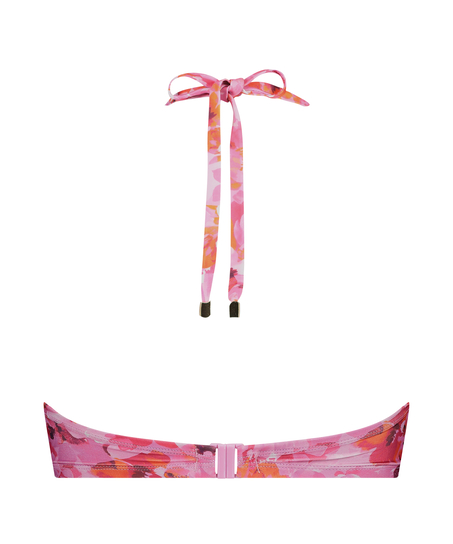 Push-up bikinitop Floral Cup A - E, Roze