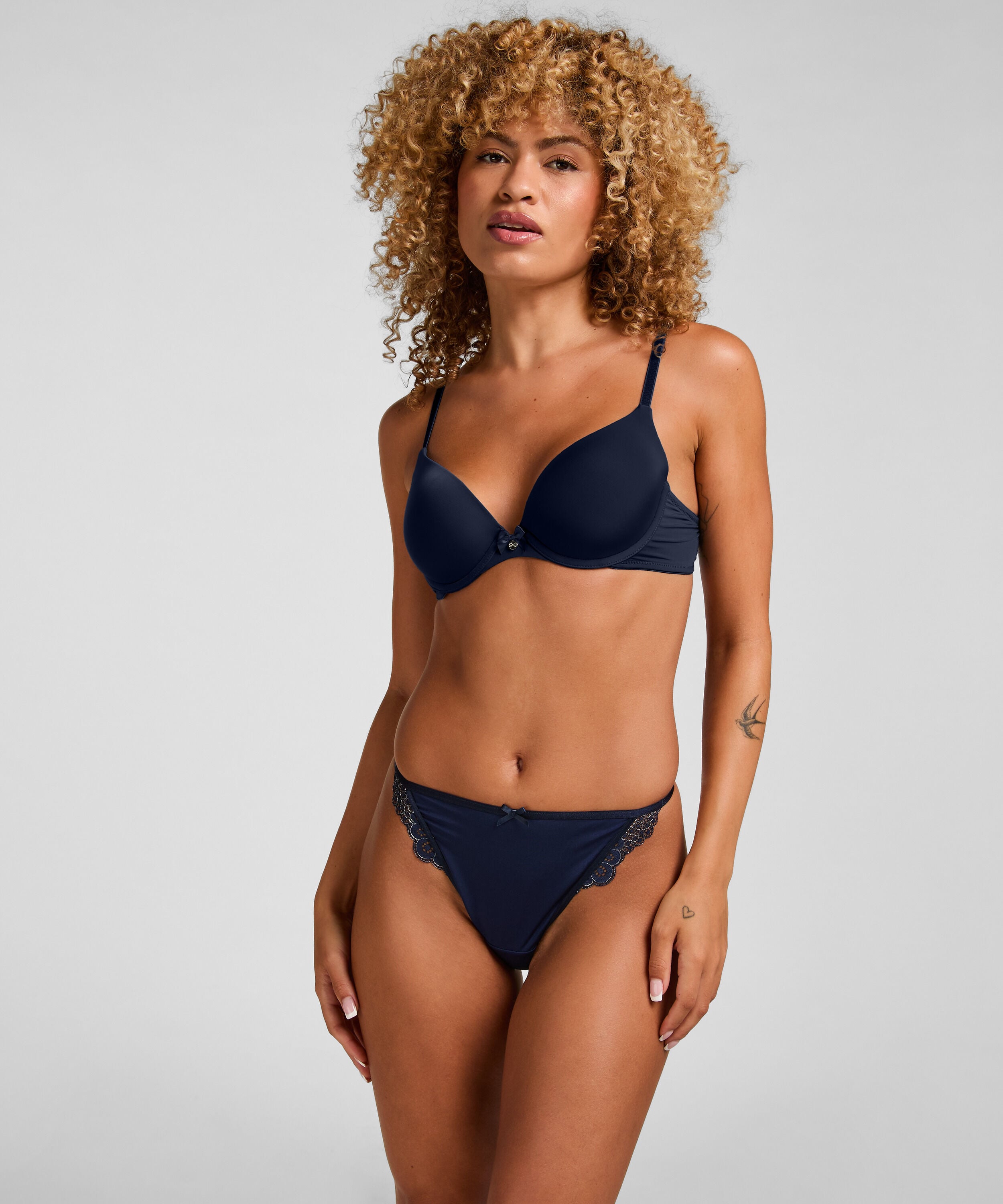 Highleg Brazilian Pamela, Blauw