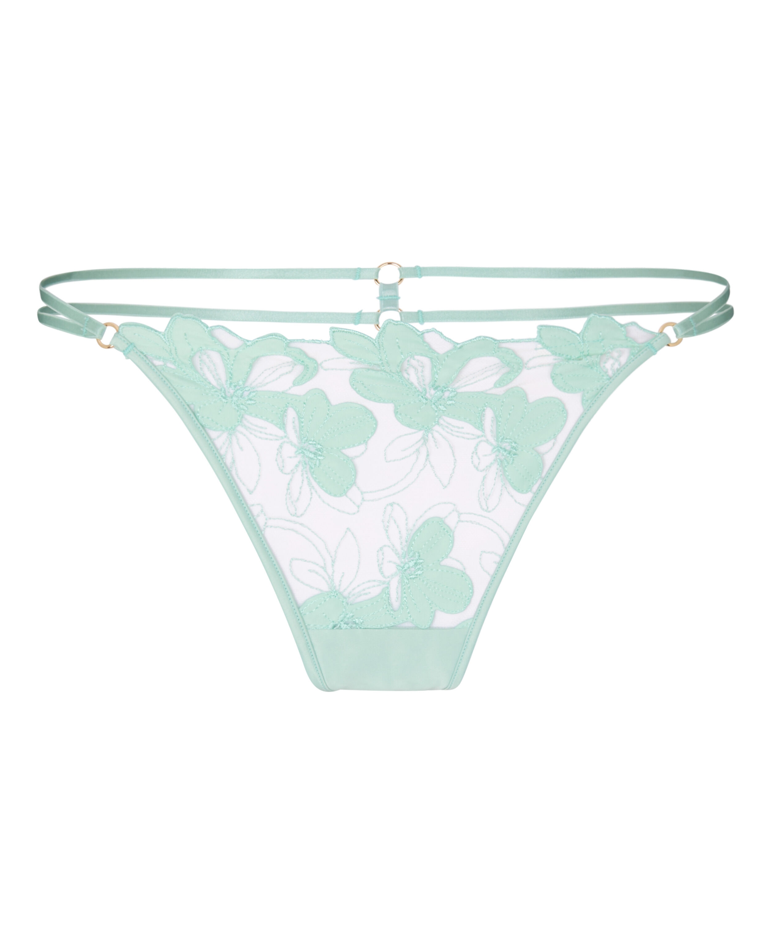 Hoog Uitgesneden String Beatrice, Groen