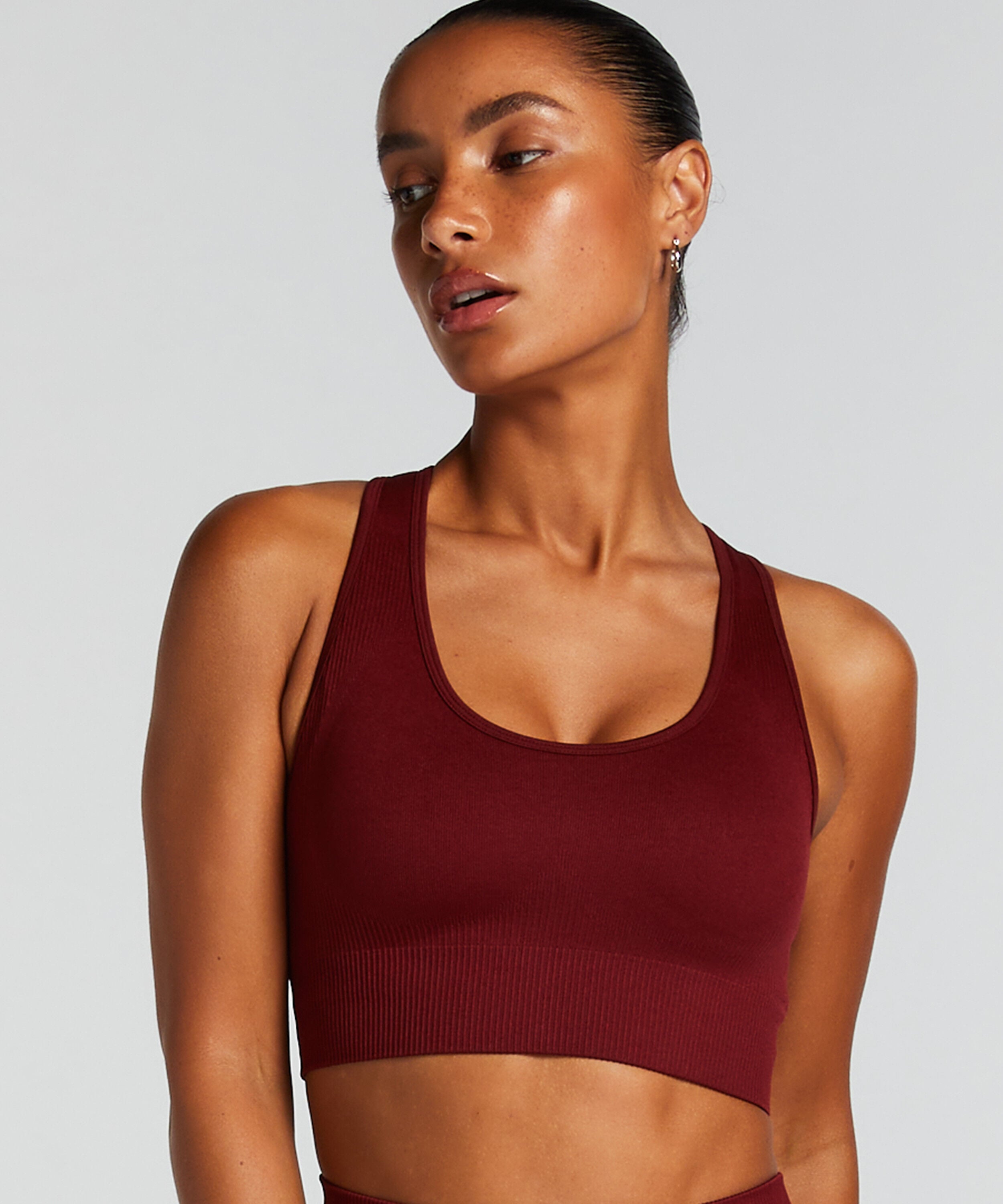HKMX naadloze Sport bh, Rood
