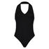 Naadloze halter body, Zwart