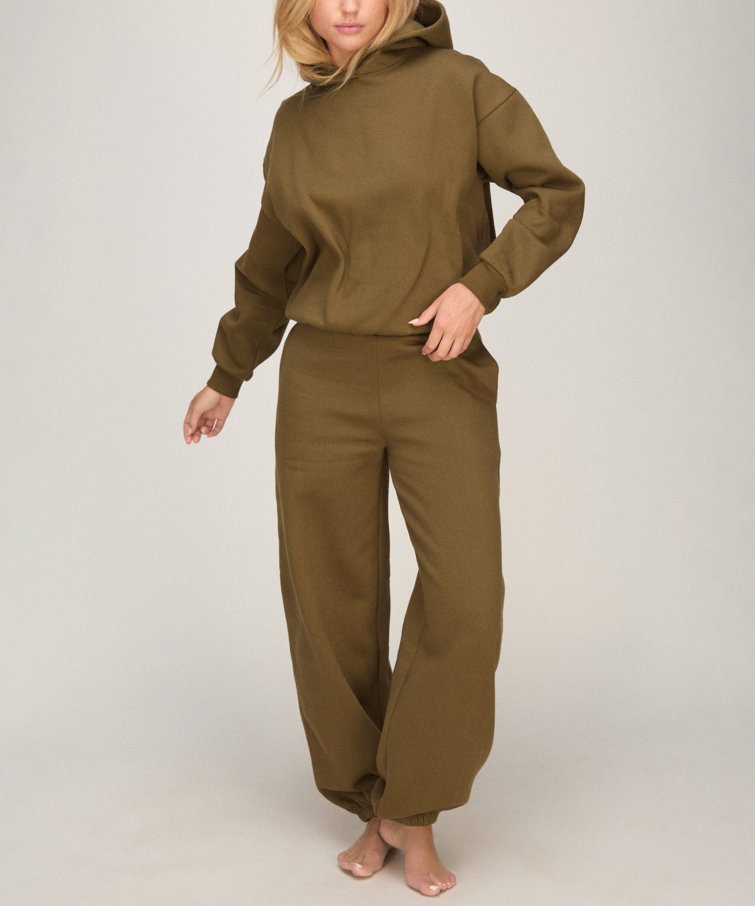 Joggingbroek van Sweat Stof, Groen Joggingbroek van Sweat Stof, Groen