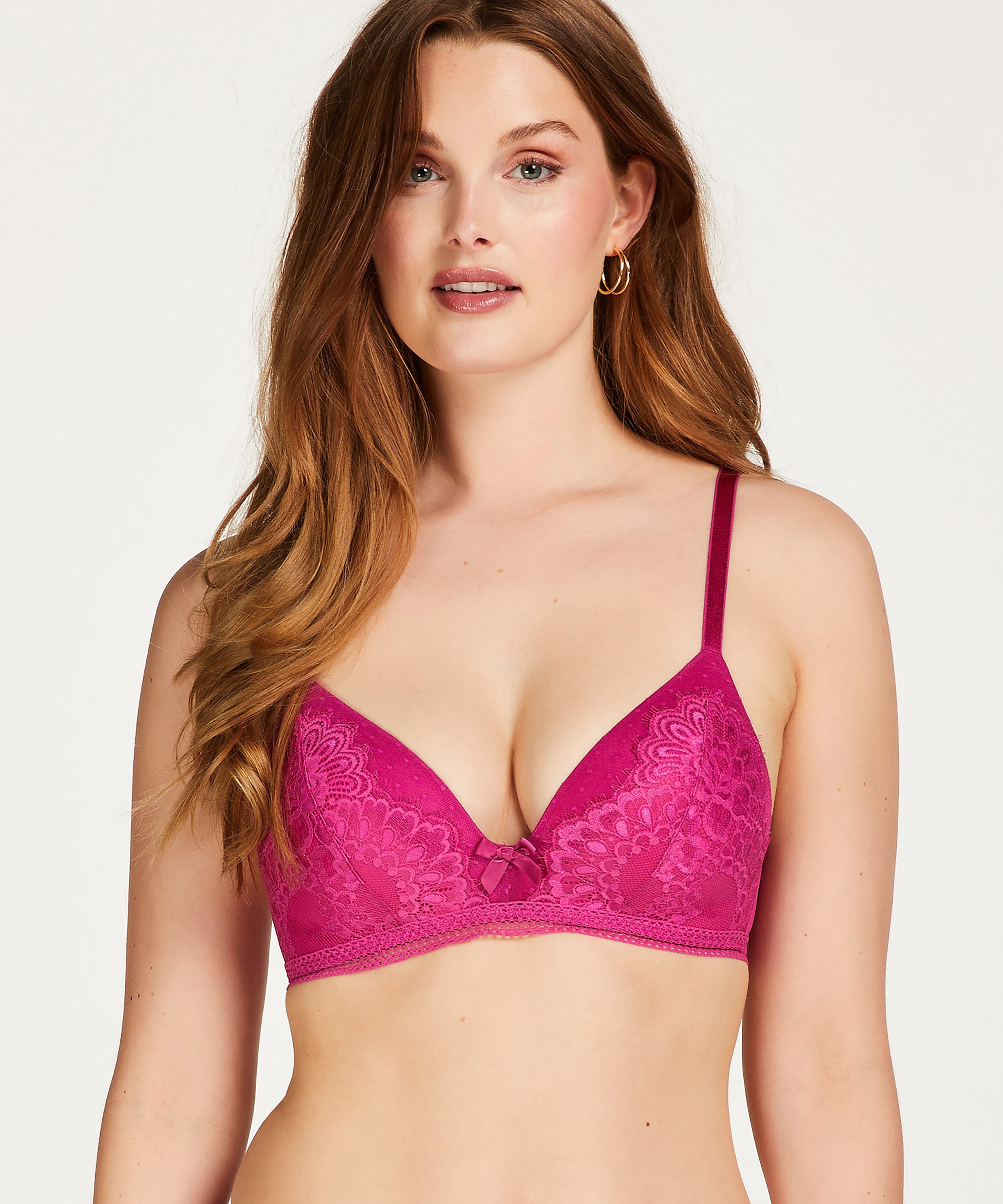 Voorgevormde bh zonder beugel Bessie, Roze