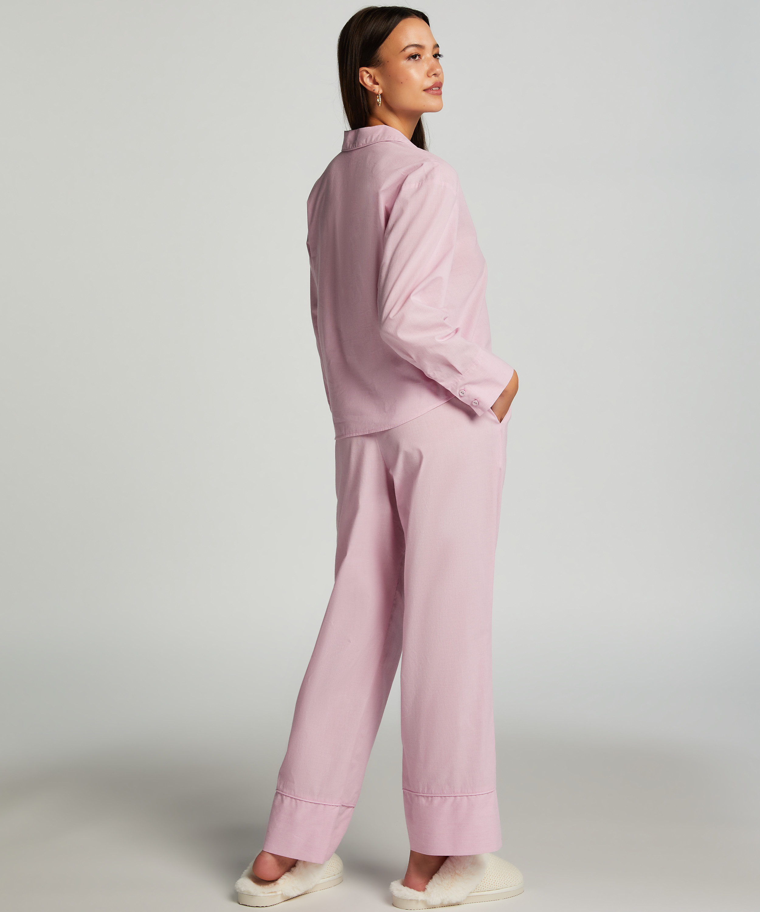 Pyjama broek Stripy, Roze, main