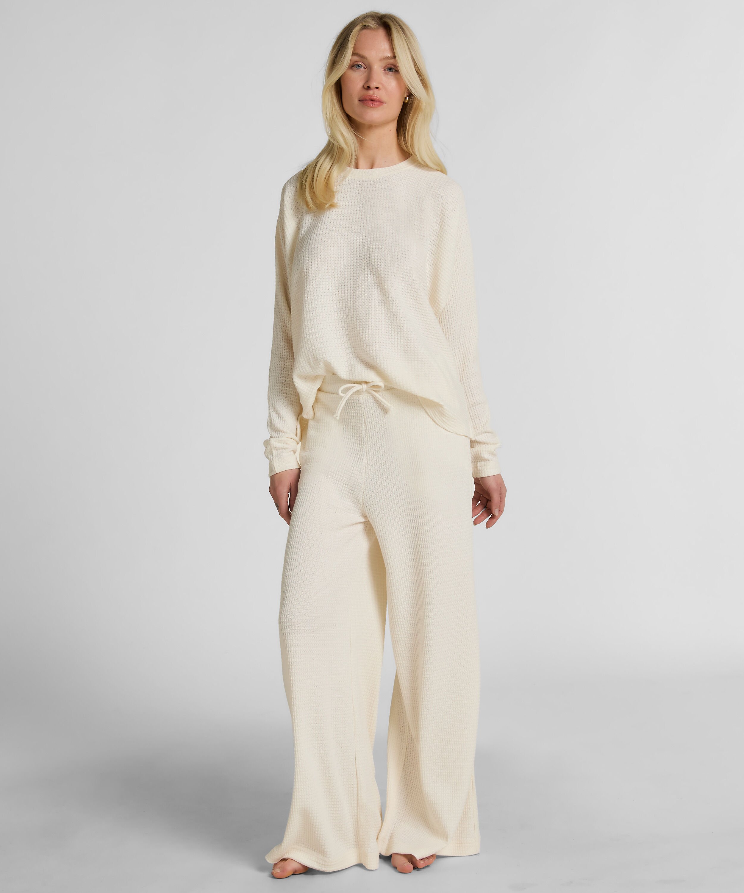 Broek Waffle Tracey, Wit