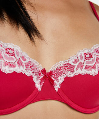 Voorgevormde beugel bh Secret lace, Roze