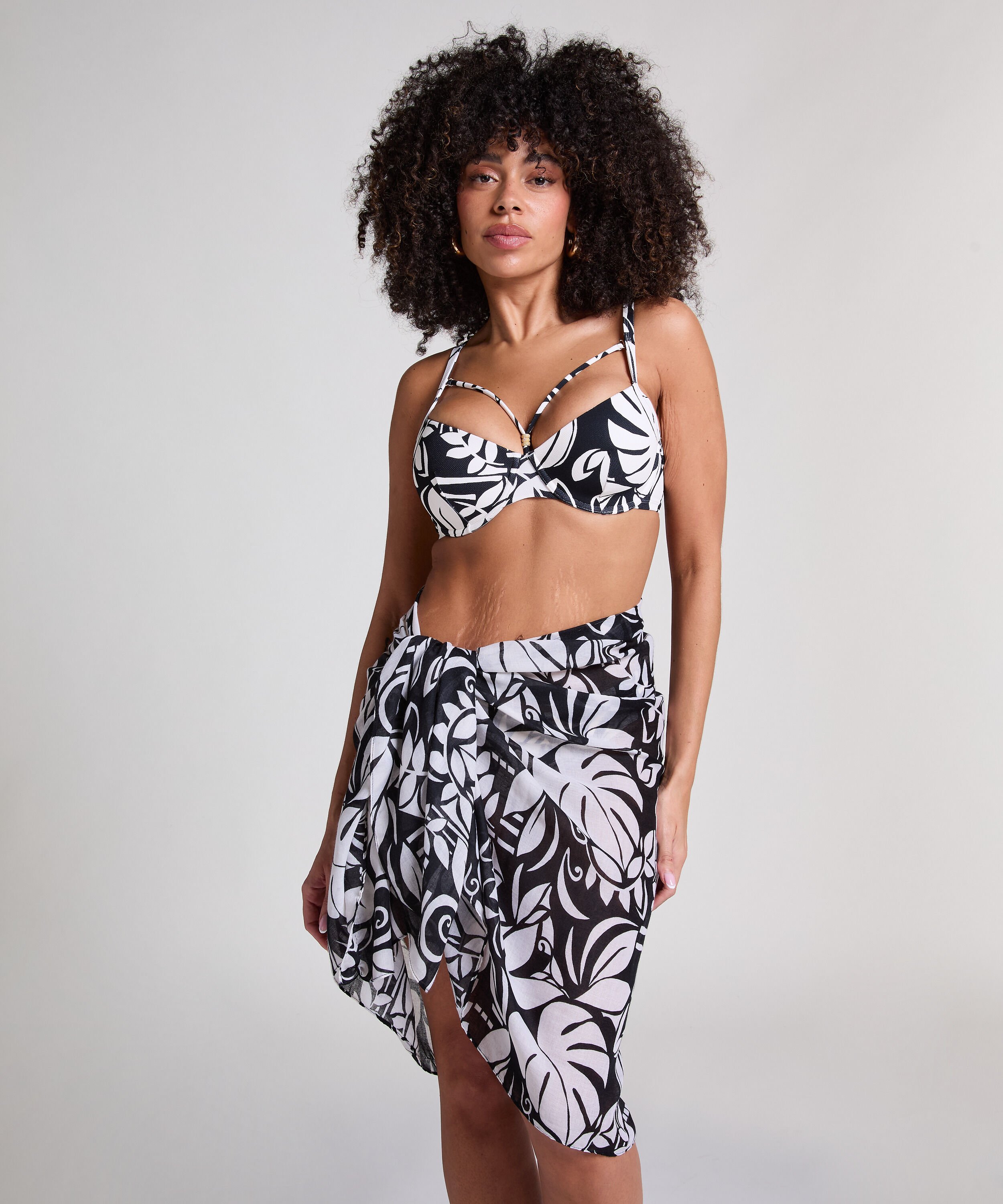 Mauritius Midi Pareo, Zwart Mauritius Midi Pareo, Zwart