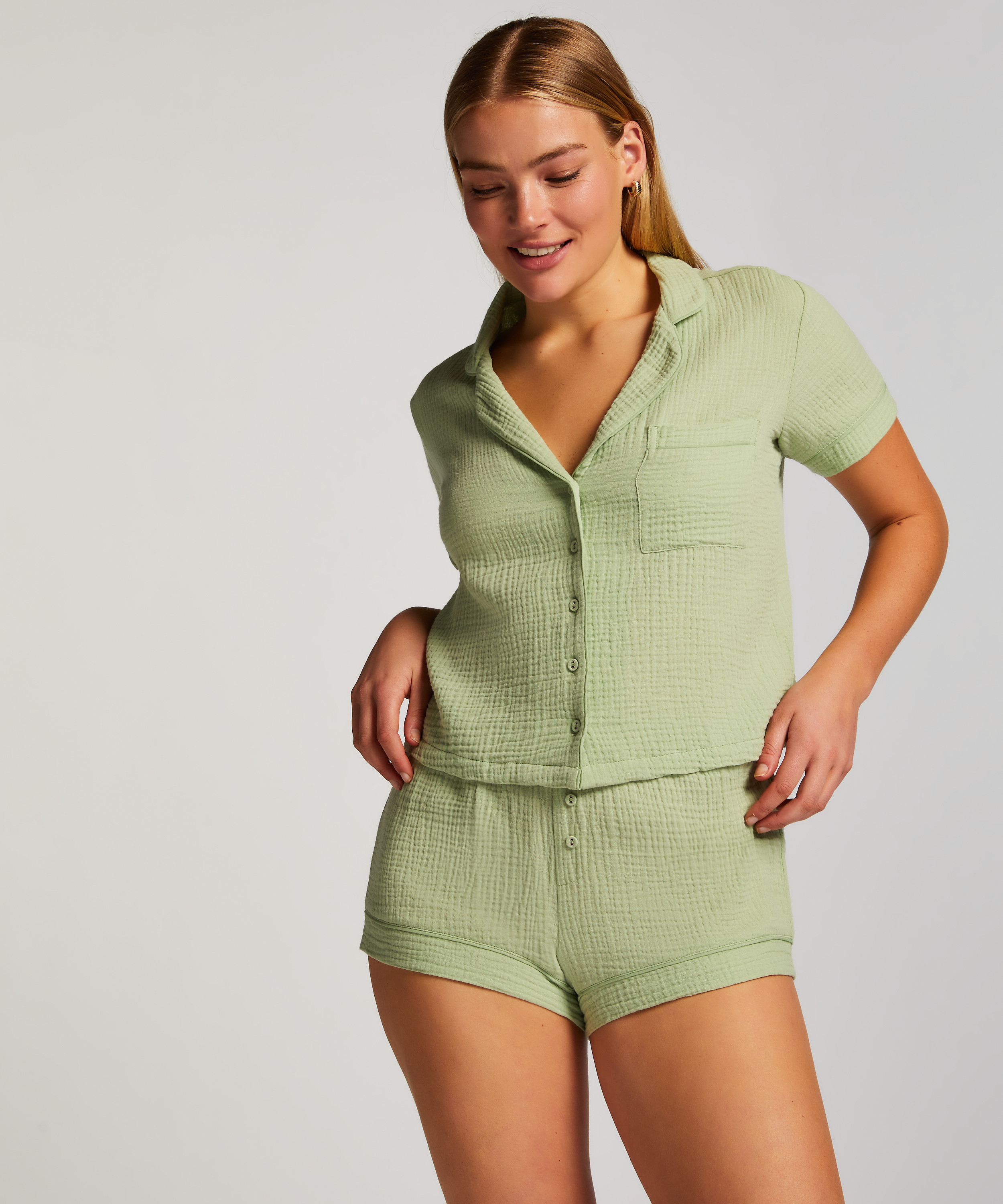 Pyjama top Springbreakers, Groen, main