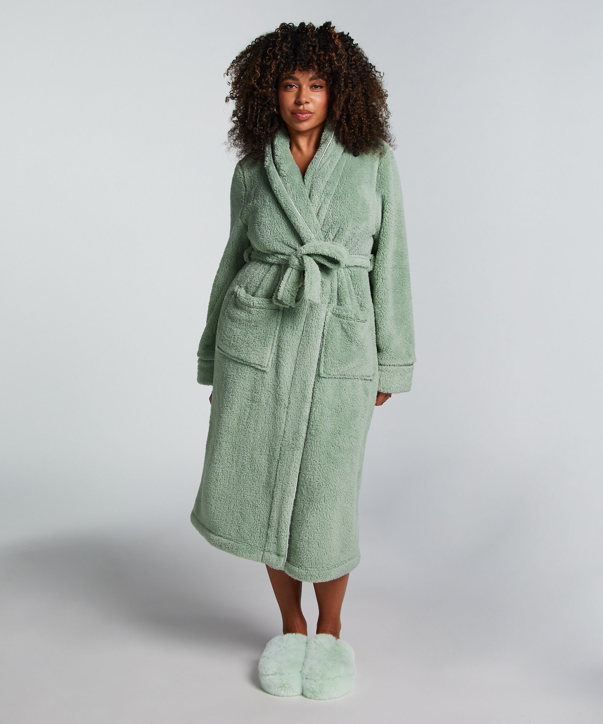 Badjas Fleece, Groen