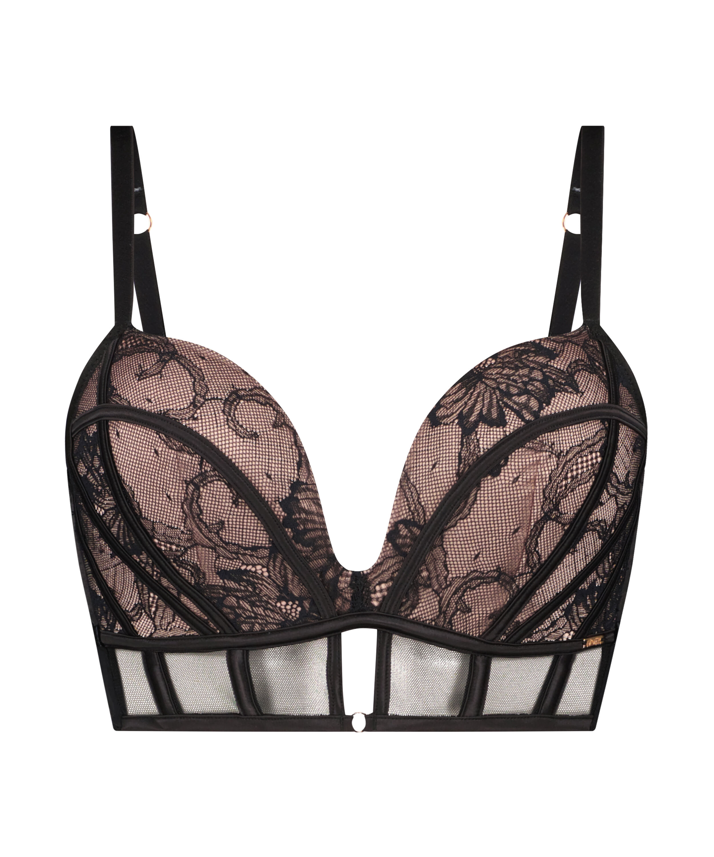 Vancavoo Onzichtbare beha voor dames, push-up-beha, blote rug, naadloos, sexy V-hals, ondergoed, backless bralette zonder beugel, Beige, S