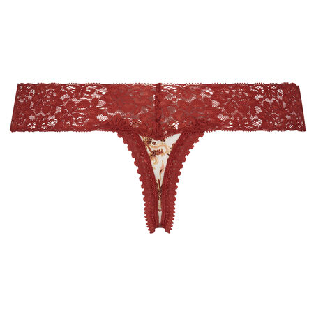 Extra lage v-string, Wit